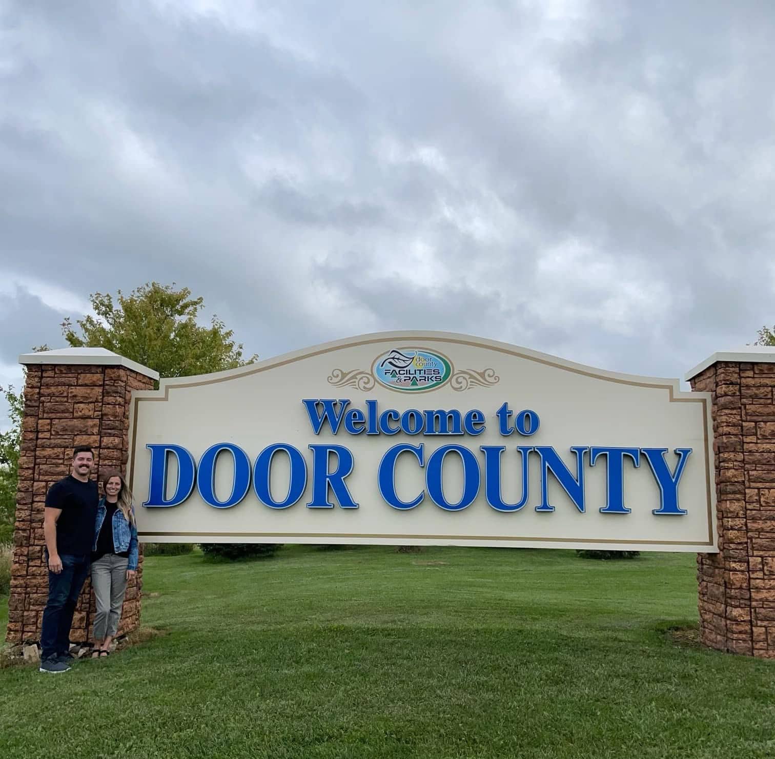 Welcome to Door County Sign starting out this door county itinerary