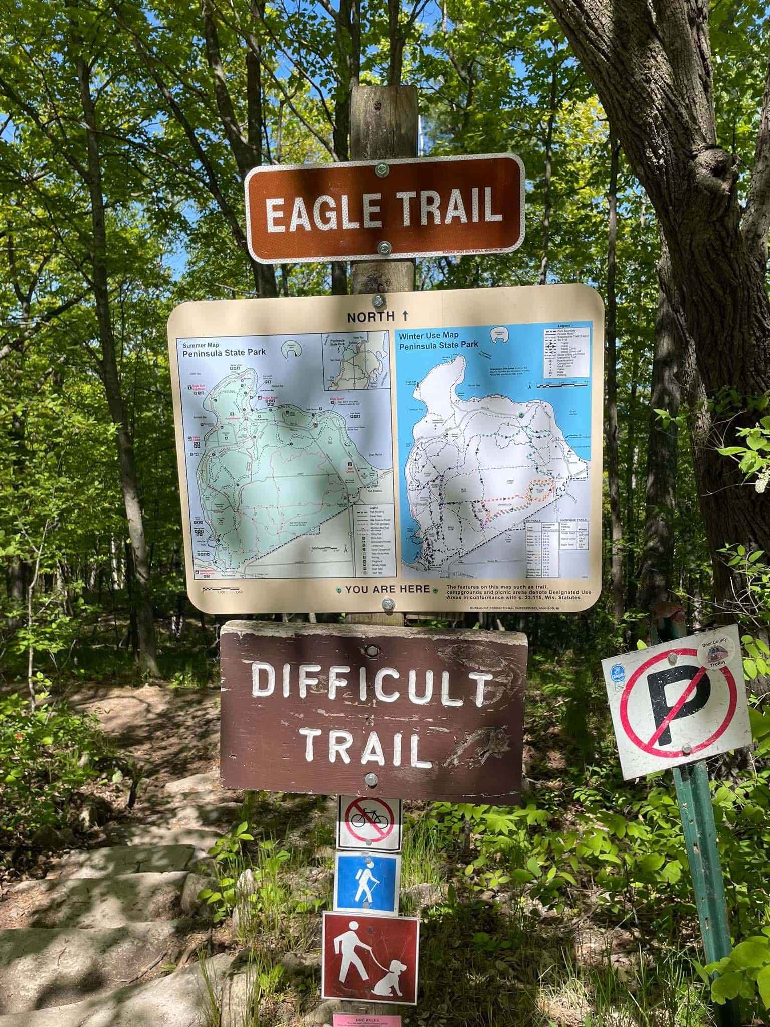 peninsula state park eagle trail in door county recommended on this door county itinerary