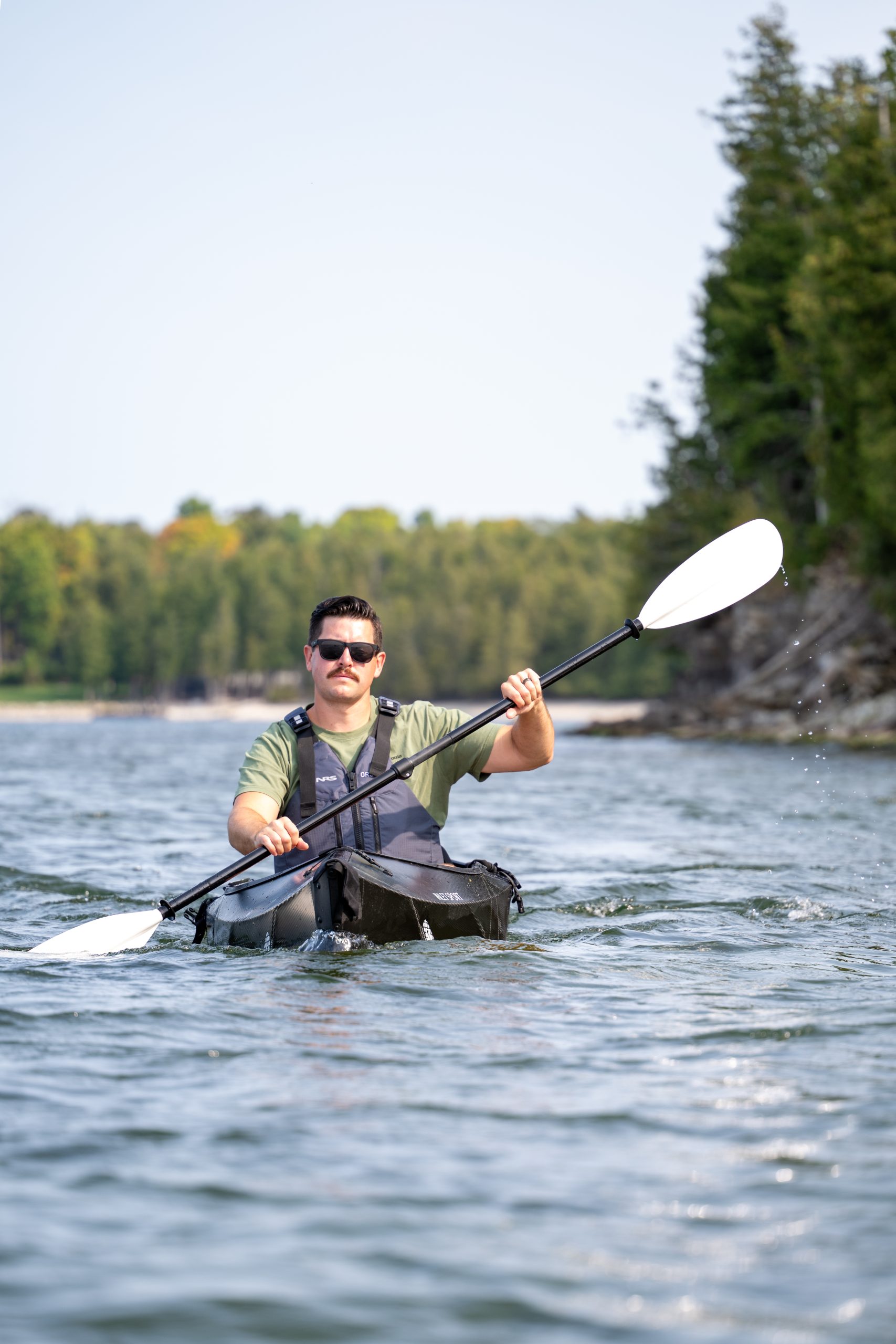 james kayaking in door county