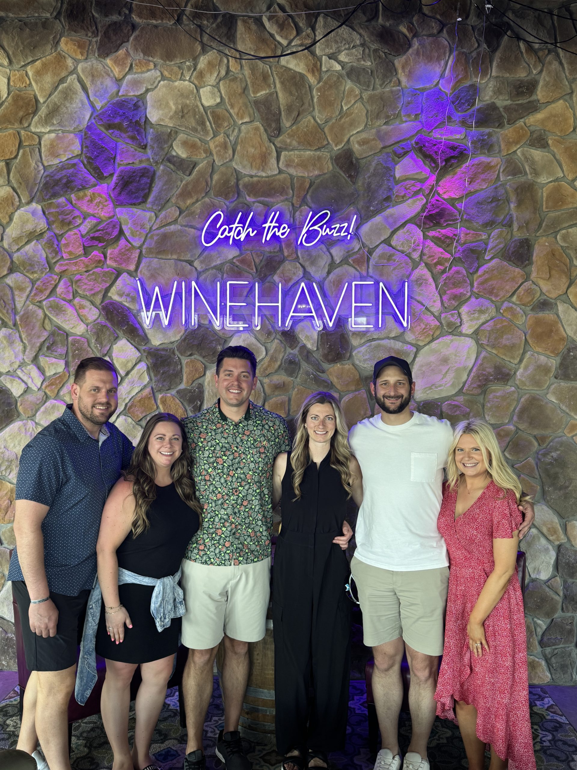photo of friends at winehaven winery in mn