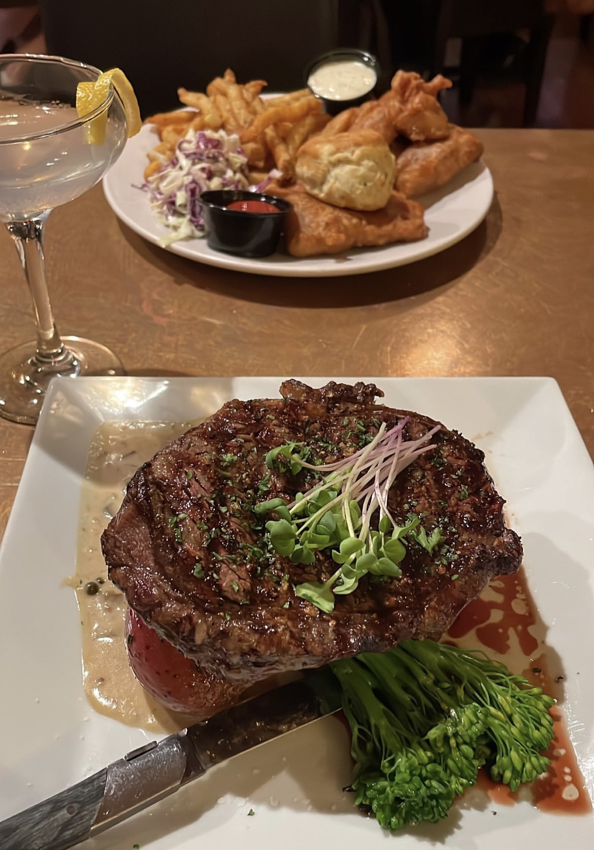 dinner at good thyme restaurant in bayfield wi