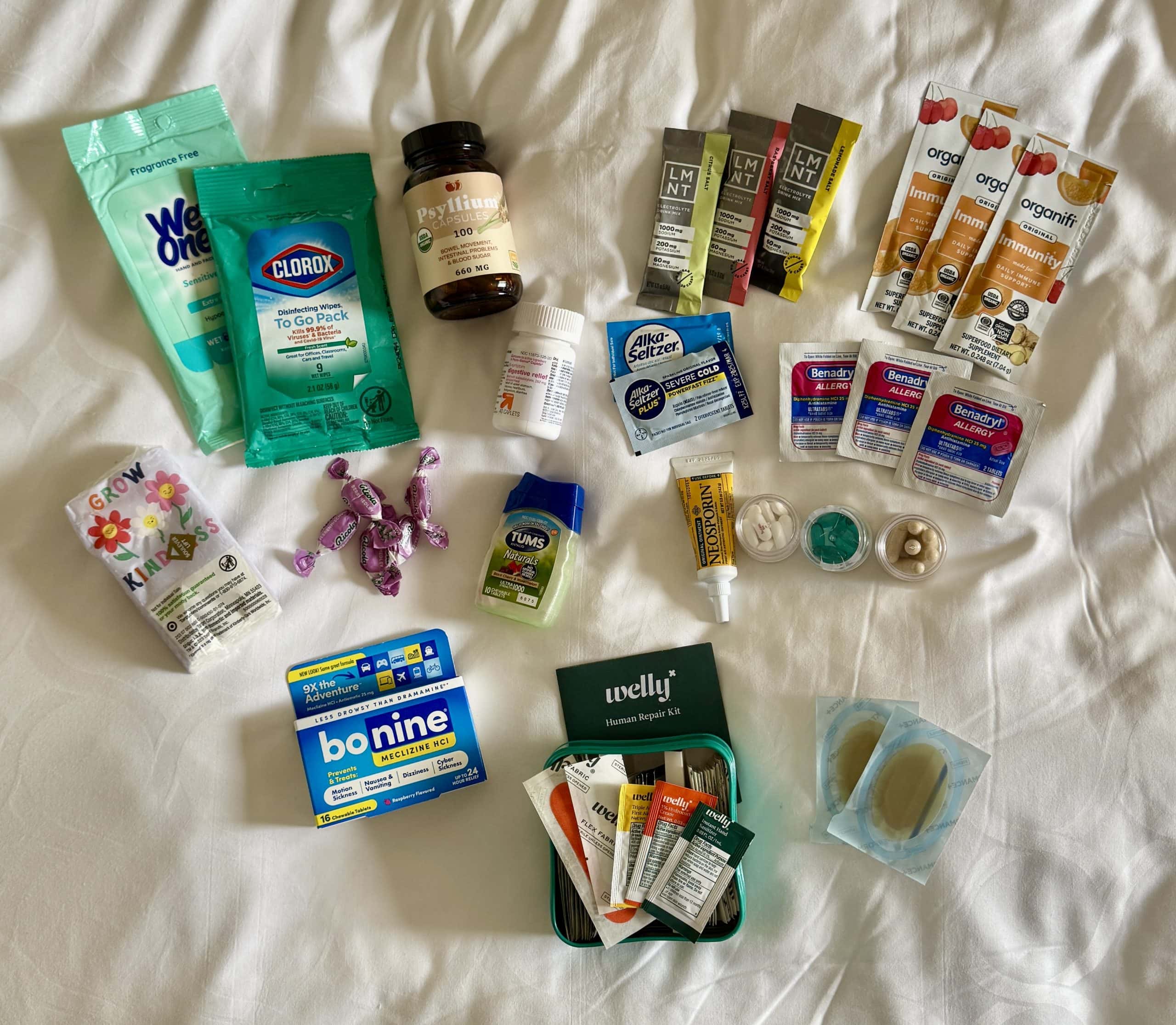 health kit or first aid kit that I pack for all trips - image on my Alaska Cruise Packing List post.